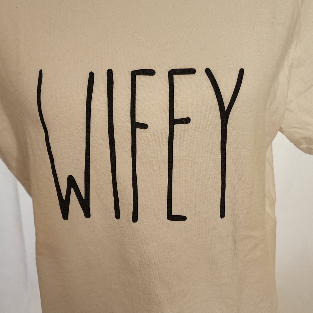 Rae Dunn Women's "WIFEY" T-shirt - Picture 6 of 10
